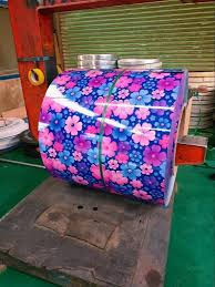 Flower Design Printed Colour Coated Steel Coil